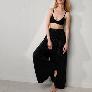 LUNYA Wide Leg Pant Organic Pima - Black Small
